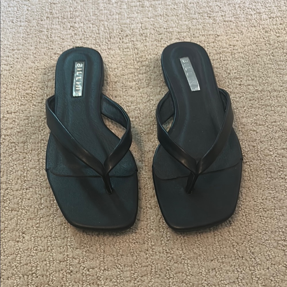 Billini Black Minimalist Sandals